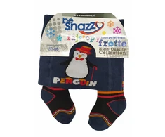 Pašiltintos frotinės pėdkelnės vaikams be Snazzy RA-05, Pingvinas