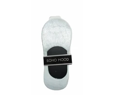 Pėdutės moterims su silikonu kulnų srityje Soho Mood 2464 balta/sidabrinė, 36-40