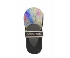 Pėdutės moterims su silikonu kulnų srityje Soho Mood 2464 juoda/marga, 36-40