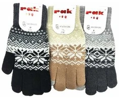 Pirštinės moterims tinkančios liečiamiems ekranams Rak R-152 (3 spalvos)