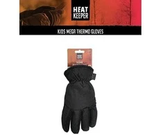 Pirštinės vaikams MEGA Thermal pirštinės Heat Keeper, juodos