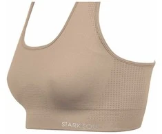 Sportinė liemenėlė moterims STARK SOUL seamless microfiber sport bustier su pakietinimu 5130, smėlio