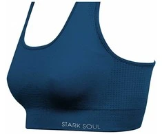 Sportinė liemenėlė moterims STARK SOUL seamless microfiber sport bustier su pakietinimu 5130, mėlyna