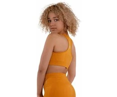 Sportinė liemenėlė moterims STARK SOUL seamless microfiber sport bustier su pakietinimu 5130, oranžinė
