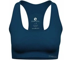 Sportinė liemenėlė moterims STARK SOUL seamless microfiber sport bustier su pakietinimu 5130, mėlyna