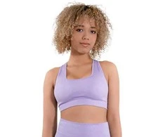 Sportinė liemenėlė moterims STARK SOUL seamless microfiber sport bustier su pakietinimu 5130, violetinė