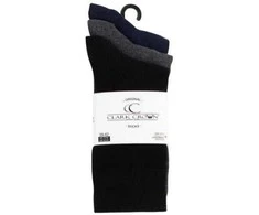 Šukuotinės medvilnės kojinės vyrams Clark Crown premium 2138, 3 poros, 3 spalvos