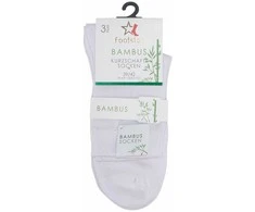 Trumpos bambukinės kojinės moterims Footstar 69611, baltos, 3 poros