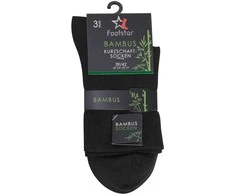 Trumpos bambukinės kojinės vyrams Footstar 79515, juodos 3 poros