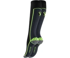 Unisex ilgos kompresinės sportinės kojinės Stark Soul 2139, juoda-žalia