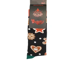 Unisex Kalėdinės kojinės be Snazzy Merry Christmas meduoliai