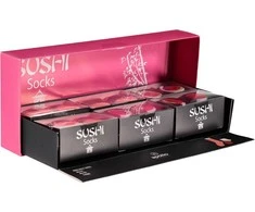 Unisex kojinės dovanų dėžutėje Sushi socks