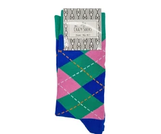 Unisex šukuotinės medvilnės kojinės Crazy Socks