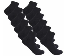 Unisex trumpos kojinės be Snazzy ST-03, 6 por. Juodos