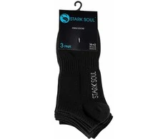 Unisex trumpos kojinės su šukuotine medvilne Stark Soul 2124, 3 poros, juodos