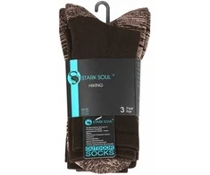 Unisex žygio kojinės su šukuotine medvilne Stark Soul 2103, rudos, 3 poros