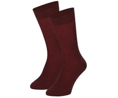 Vilnonės klasikinės kojinės vyrams Angro XXL, bordo