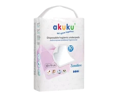 AKUKU vienkartiniai higieniniai paklotai SENSITIVE, 10 VNT., 60x90 cm, A0501