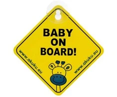 AKUKU A0645 Pakabukas/siurbtukas BABY ON BOARD