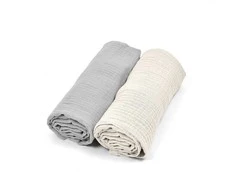 ALBERO MIO Muslin sauskelnės 2 vnt. CC3 pilkos