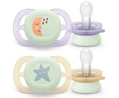Philips AVENT SCF075/07 Čiulptukas Ultra Start Night 0-2m mėnulis/žvaigždė