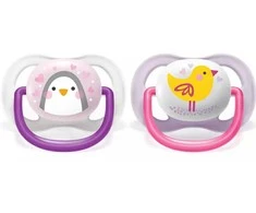 Philips AVENT SCF080/06 Čiulptukas Ultra Air Animals 0-6M Mergaitė Paukštis/Pingvinas