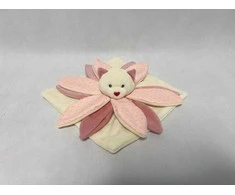 Tulilo AXIOM 9426 Minkštas meškiukas rožinis su širdies pirštu 25x25 cm