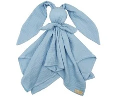 BABY 01083 Muslino sauskelnės Hug Me Bunny mėlyna