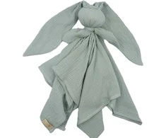BABY 01084 Muslino sauskelnės Hug Me Bunny Mint
