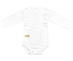 BABY 01378 Smėlinukas kūdikiams ilgomis rankovėmis Frill Ecru 68/74
