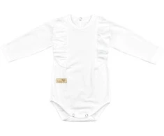 BABY 01379 Smėlinukas kūdikiams ilgomis rankovėmis Frill Ecru 80/86