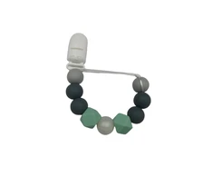 BABY 01436 Čiulptukas Pakabukas Crystal MINT/Pilkas