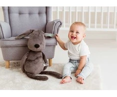 Demoniq BALIBAZOO BB 81990 Cuddle Dog Tamsiai pilka 58cm