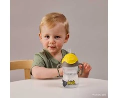 B.BOX BB00900 Vandens butelis su šiaudeliu 240 ml Betmenas