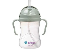 B.BOX BB200210 Vandens butelis su šiaudeliu 240 ml šalavijų