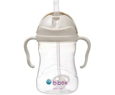 B.BOX BB200246 Vandens butelis su šiaudeliu 240 ml latte