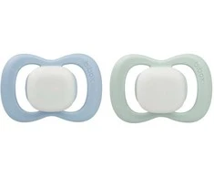 B.BOX BB300708 Simetriškas silikoninis čiulptukas 0-6m 2 vnt švyti tamsiai mėlyna/šalavijas