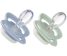 B.BOX BB300708 Simetriškas silikoninis čiulptukas 0-6m 2 vnt švyti tamsiai mėlyna/šalavijas