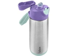 B.BOX BB500903 terminis buteliukas su sportiniu kandikliu 500 ml Lilac Pop