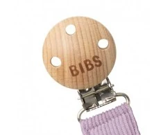 BIBS 9401111 PACIFIER BRAID čiulptuko pakabukas 100% GOTS ekologiška medvilnė Sky/Mauve