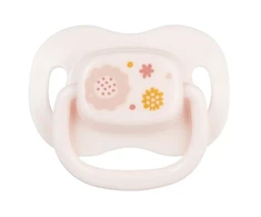 CANPOL 22/580_pin_new Čiulptukas raminantis silikoninis simetriškas 0-6m naujagimiui rožinis