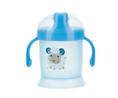 CANPOL 31/300 Neišsiliejantis puodelis 200ml Bunny &amp; company mėlynas