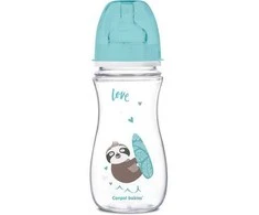 CANPOL 35/222 EasyStart Egzotiškas platus buteliukas nuo dieglių 300ml mėlynas