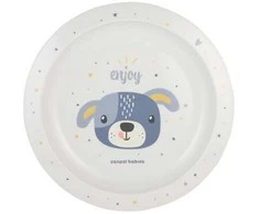 CANPOL 4/411_blu2 Plastikinė lėkštė Cute Animals mėlyna