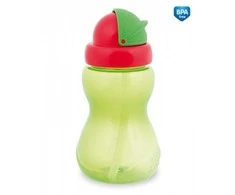 CANPOL BABIES gertuvė su šiaudeliu 12m+ 270ml 56/109 žalias