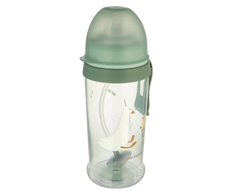 CANPOL 56/510_gre Neišsiliejantis vandens butelis su vamzdeliu ir virduliu 350ml GOOSE