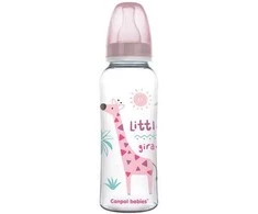 CANPOL 59/200 Siauras buteliukas 250 ml PP Africa rožinis
