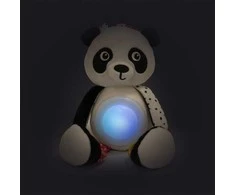 CANPOL 68/101 Pliušinė Panda su muzikinės dėžutės pakabuku ir BabiesBoo lempa