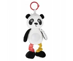 CANPOL 68/101 Pliušinė Panda su muzikinės dėžutės pakabuku ir BabiesBoo lempa