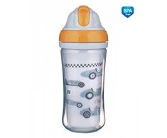 CANPOL 74/053 Vandens butelis su sulankstomu silikoniniu vamzdeliu 260ml AUTOMOBILIAI